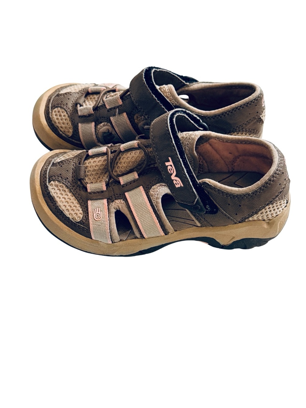 Teva GirlsOmnium Brown and Pink Outdoor Sandals - 12
